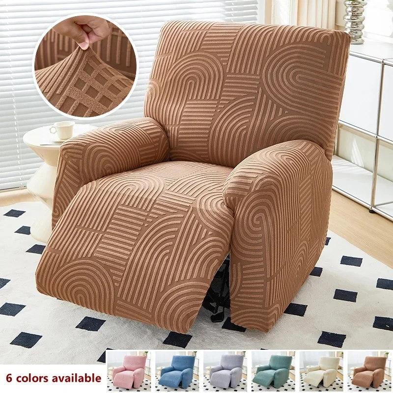 

Stretch Split Recliner Sofa Cover Jacquard Armchair Slipcover Relax Lazy Boy Sofa Cover All-inclusive Single Seater Sofa Cover