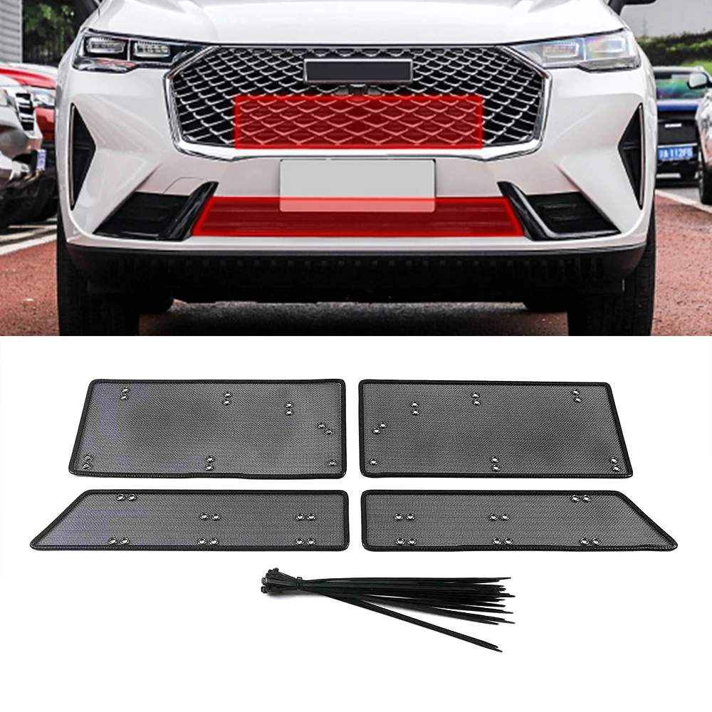 

Front Middle Grille Insect Net Radiator Condenser Protective Cover Anti-Mosquito Dust Accessories For Haval H6 3rd Gen 2021 2022