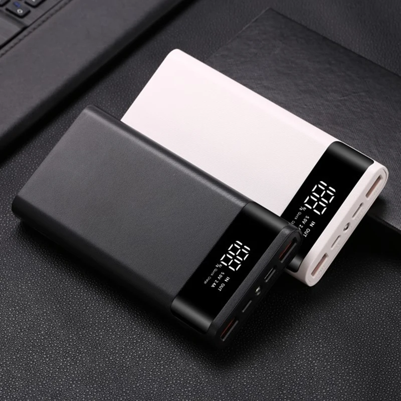 18650 аккумулятор Power Bank Box 5 В 2 1 А ЖК-дисплей 20000 мАч плата питания для 6X18650 DIY Powerbank