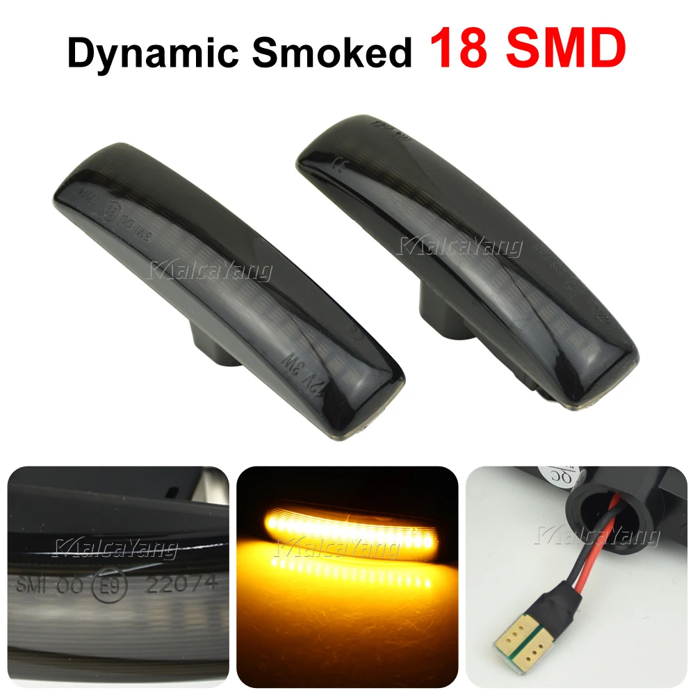 

2Pcs Dynamic Side Marker Turn Signal Lamp For Land Rover LR2 Freeland 2 LR3 LR4 L319 Discovery 3 4 Rover Sport Supercharger