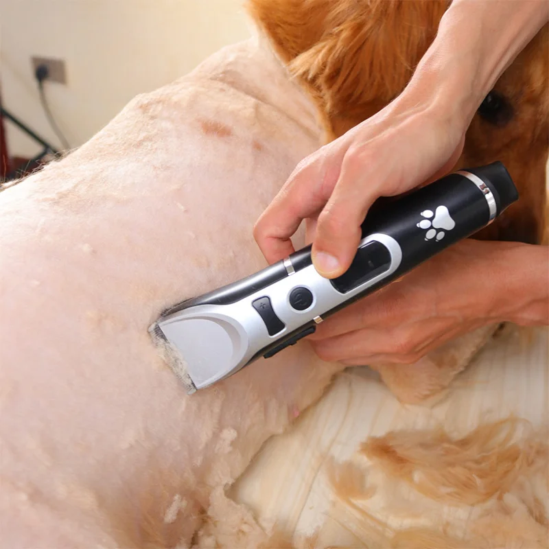 

Professional USB Rechargeable Waterproof Dog Hair Trimmer Electric Dog Clippers Pet Hair Cutters Kit Grooming Trimmer