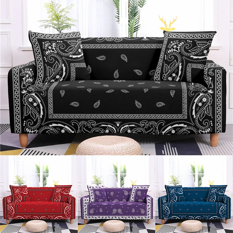 

1/2/3/4 Seater Elastic Sofa Cover for Living Room Vintage Floral All-inclusive L Shape Sofa Protector Anti-dirty Home Decor