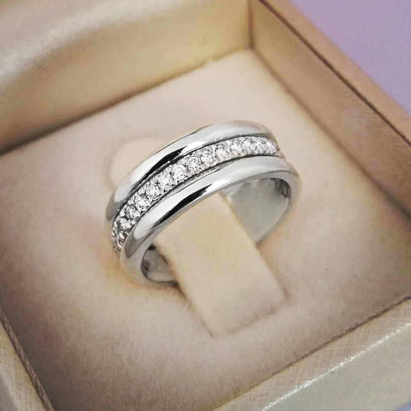 Милое Винтажное кольцо из нержавеющей стали, инкрустация Анель, арканстон, свадебное обручальное кольцо для женщин, рождественский подарок, модные ювелирные изделия