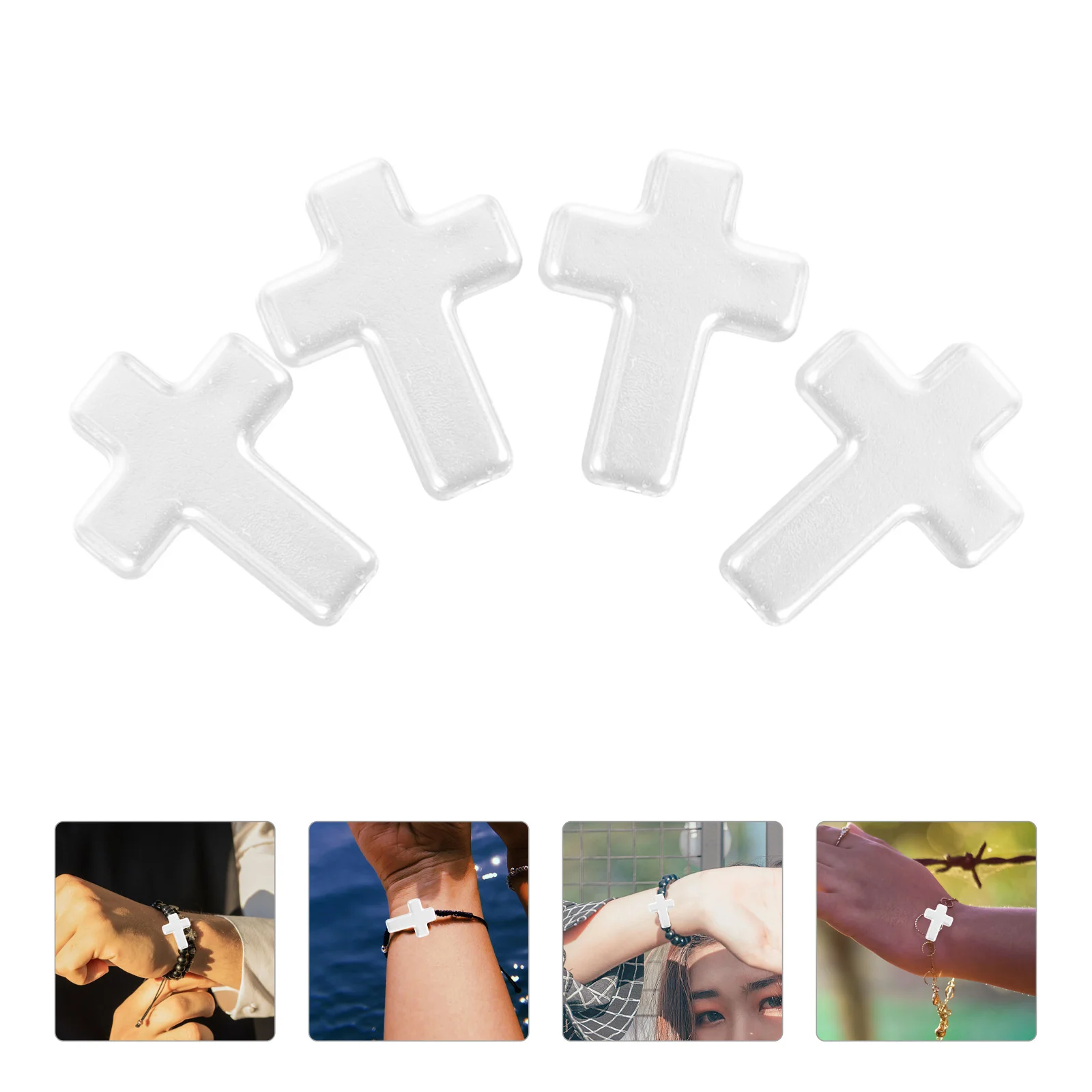 

60 шт., бусины-гвоздики с искусственным жемчугом