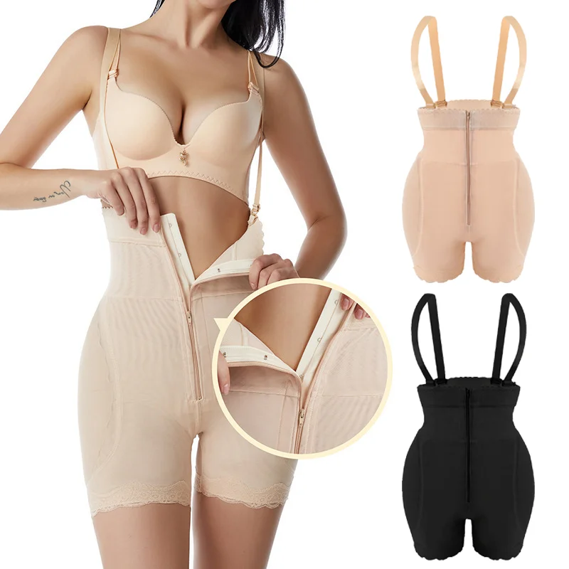 

Waist Trainer Tummy Control Shapewear for Women Bodysuit Open Bust Body Shaper Shorts Faja Corset High Waist Thigh Slimmer