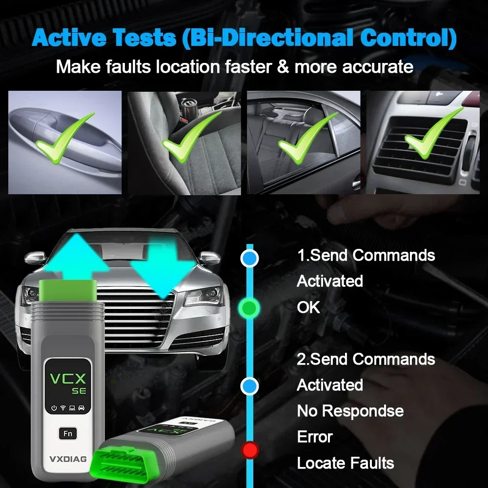 Фото VXDIAG VCX SE для Mercedes Benz Car OBD2 диагностический инструмент MB Star C6 DoIP активный тест все системы диагностика кодирование программирование №5