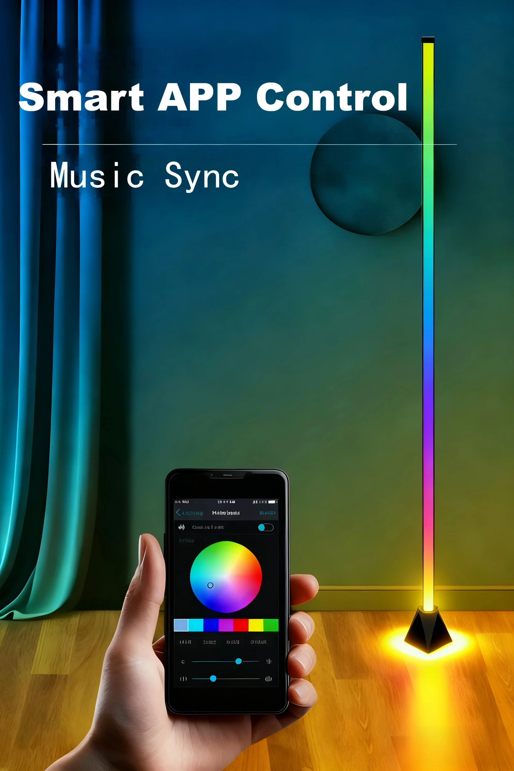 

Smart RGB LED Угловой Напольный Светильник