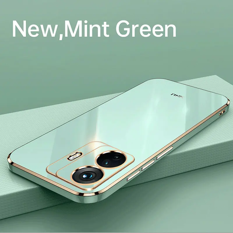 Противоударная задняя крышка из мягкого силикона и ТПУ для Vivo S15E