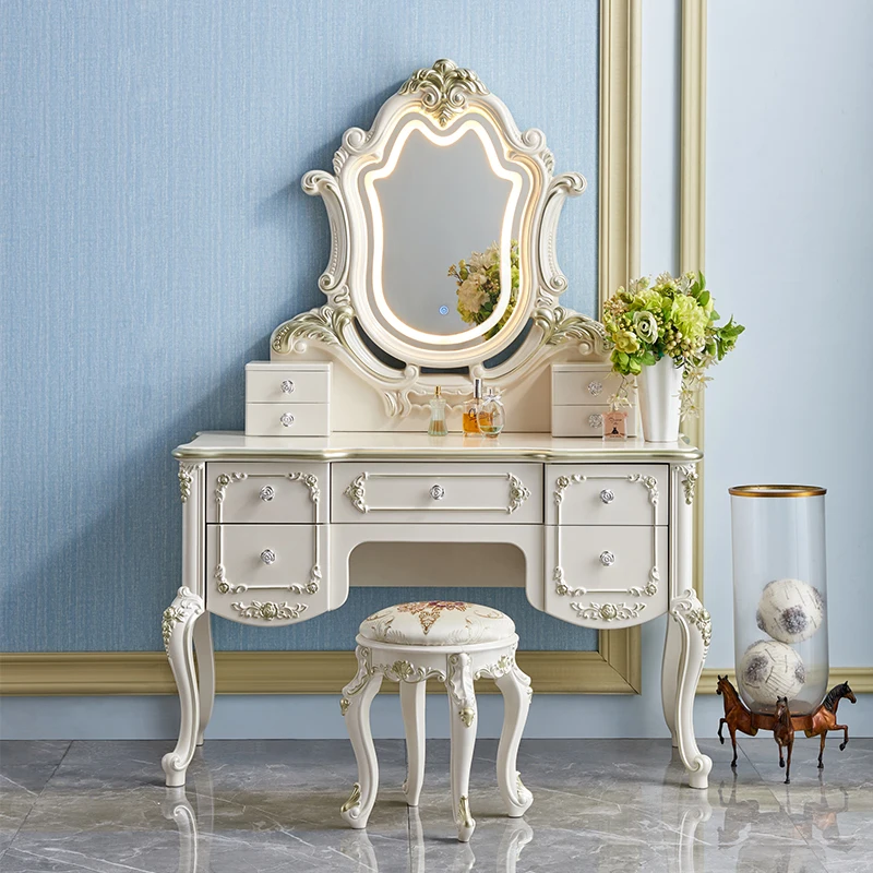

Storage Wedding Dresser Table Items Beige Mirror Bedroom Dressing Table Living Light Hotel Penteadeiras De Maquiagem Funiture
