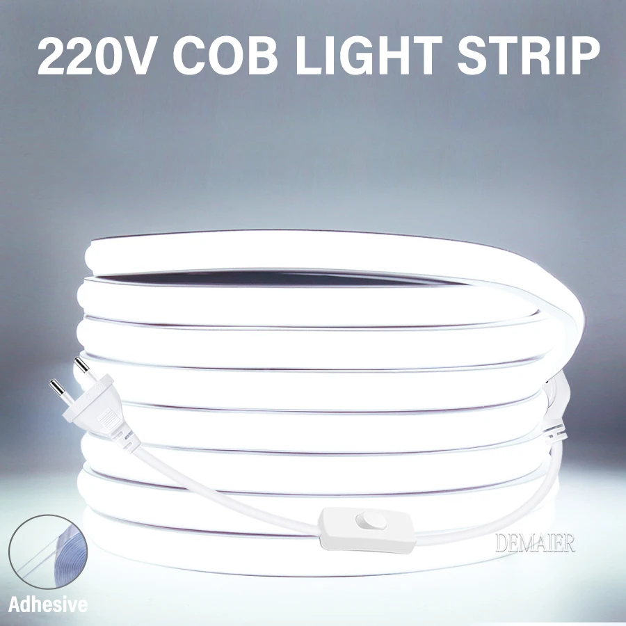 

Светодиодная лента DEMAIER, тёплый белый, COB, 360 светодиодов/м