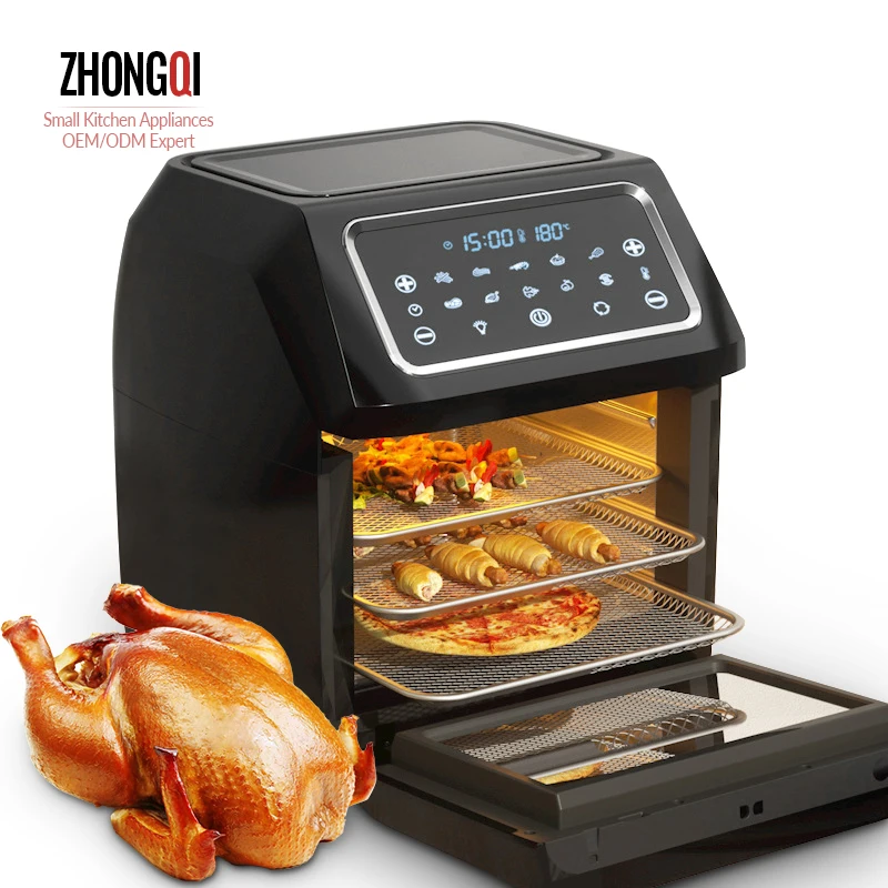 

Круглая многоразовая фритюрница для кухни, черный топовый светодиодный дисплей, мобильное портативное устройство для жарки с цифрами