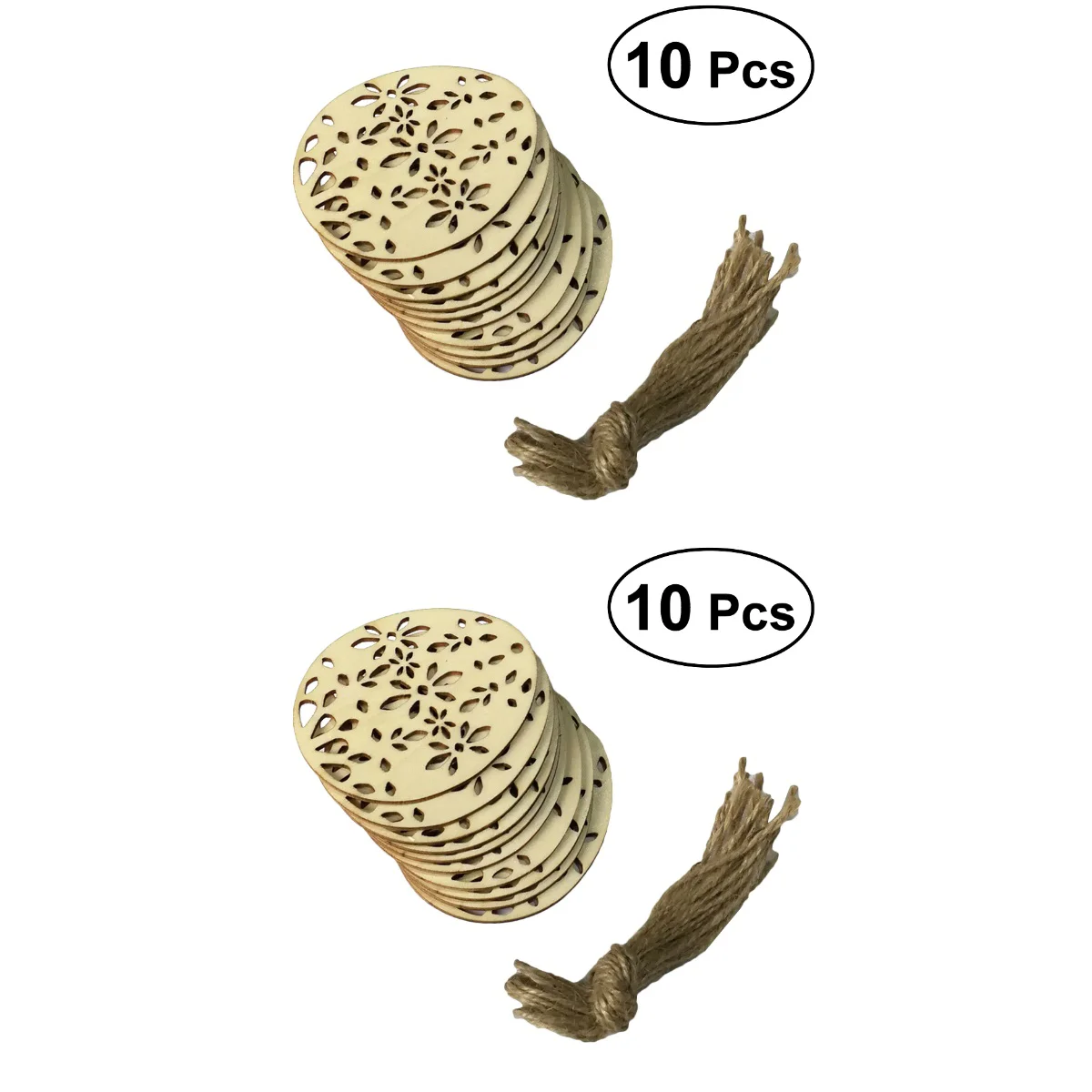 

20 pcs Wooden Easter Egg Unfinished Wood Eggs with Hollow Out Flower Pattern