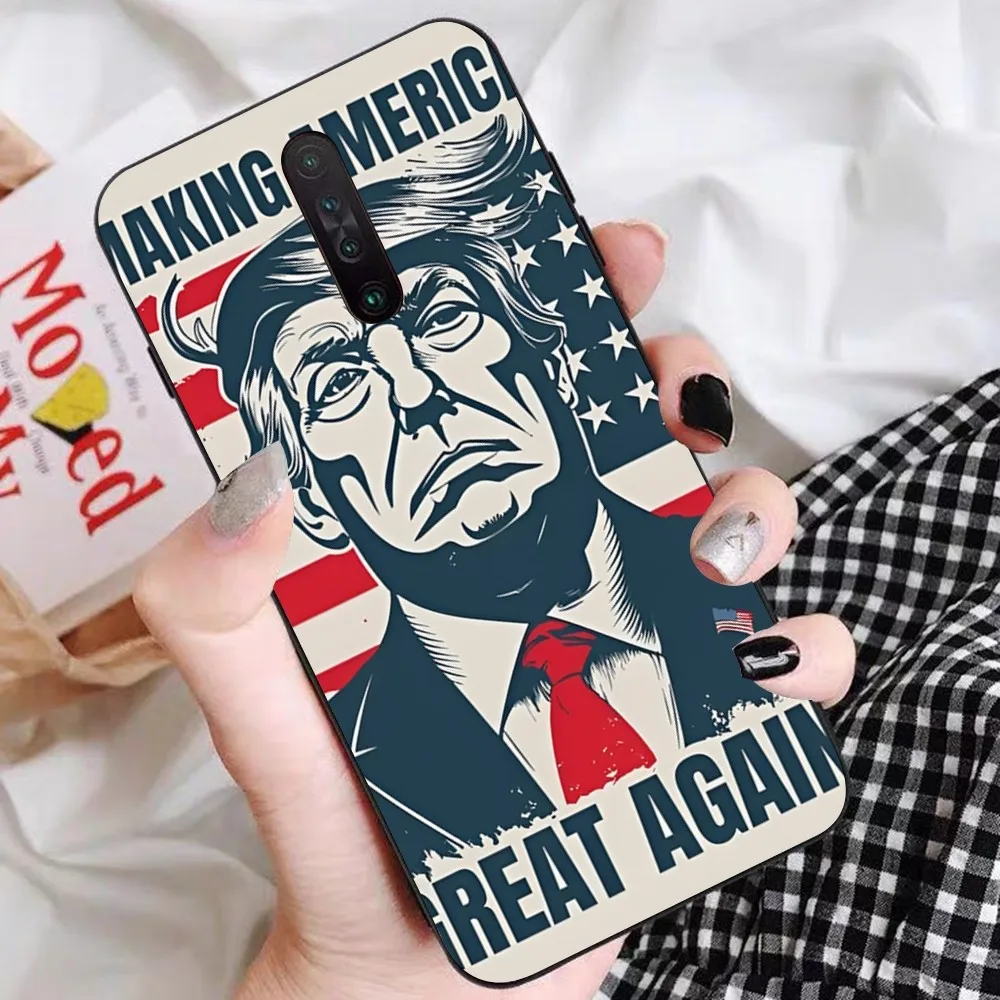 Cartoon Trump Fun Phone Case For Redmi 5 6 7 8 9 10 Plus Pro A GO K20 K30 K40 F3 Fundas