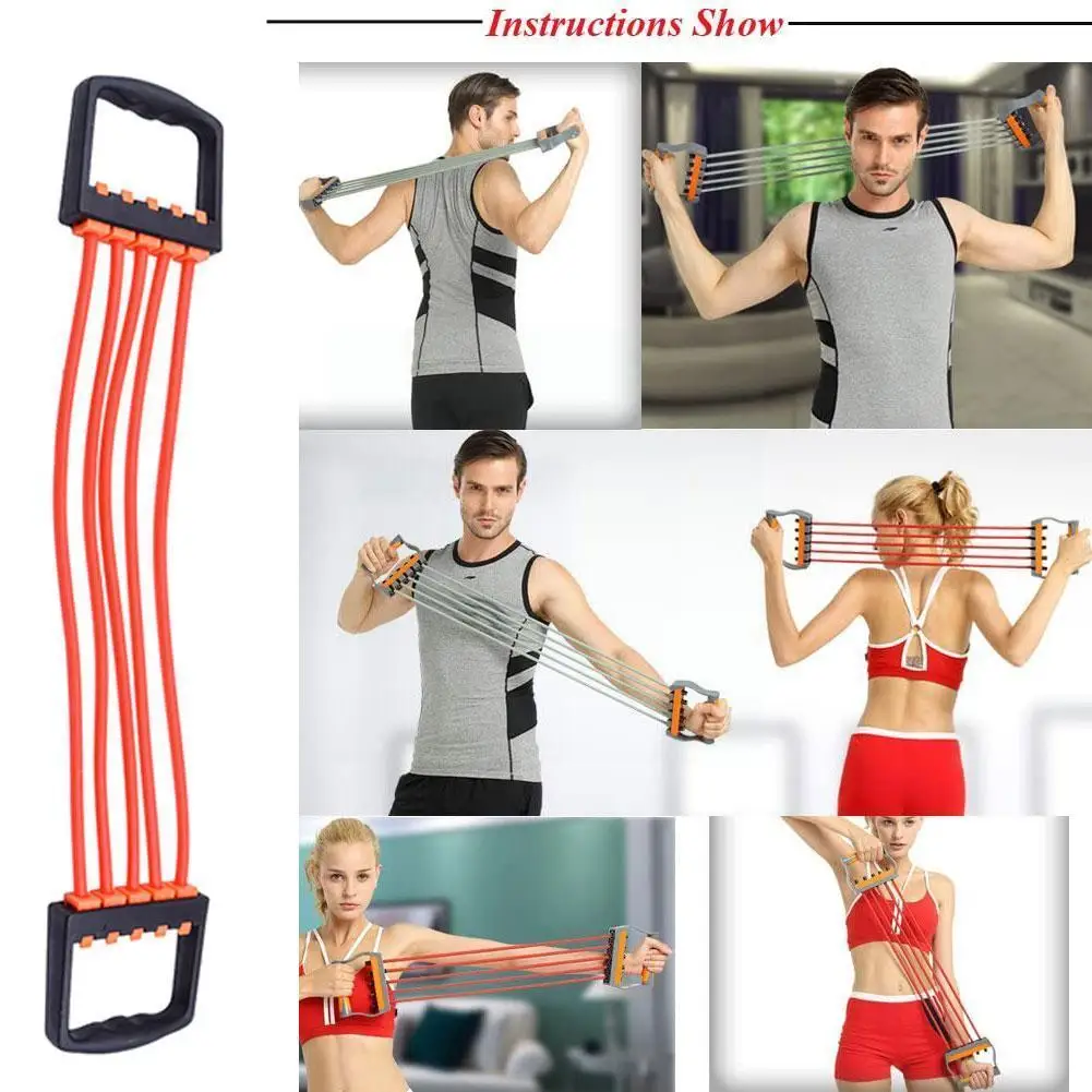 

1 шт. Профессиональный Эспандер для грудной клетки эспандер с прочным кабелем Эспандер для упражнений съемный латексный пружинный Эспандер...