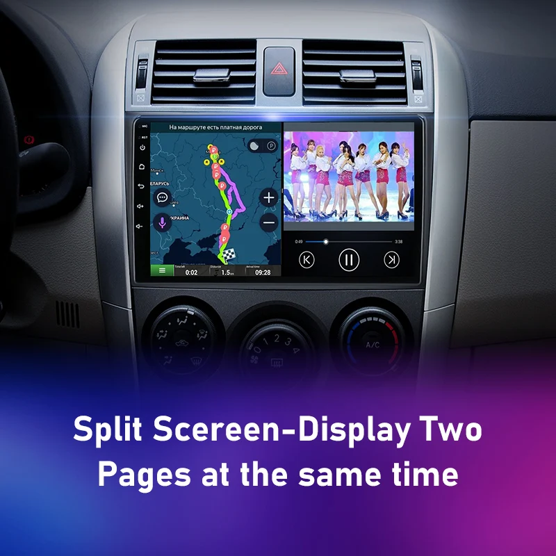 9 android car stereo radio for toyota corolla e140150 2007 2008 2009 2010 2011 2012 2013 multimedia player 2 din dvd speakers free global shipping