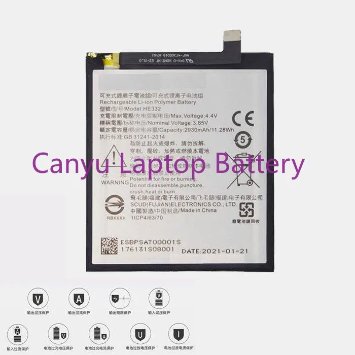 

New High quality 3020mAh HE332 Battery For SHARP Aquos C10 S2 Fs8010 8016 8018 S3mini s3 mini Battery