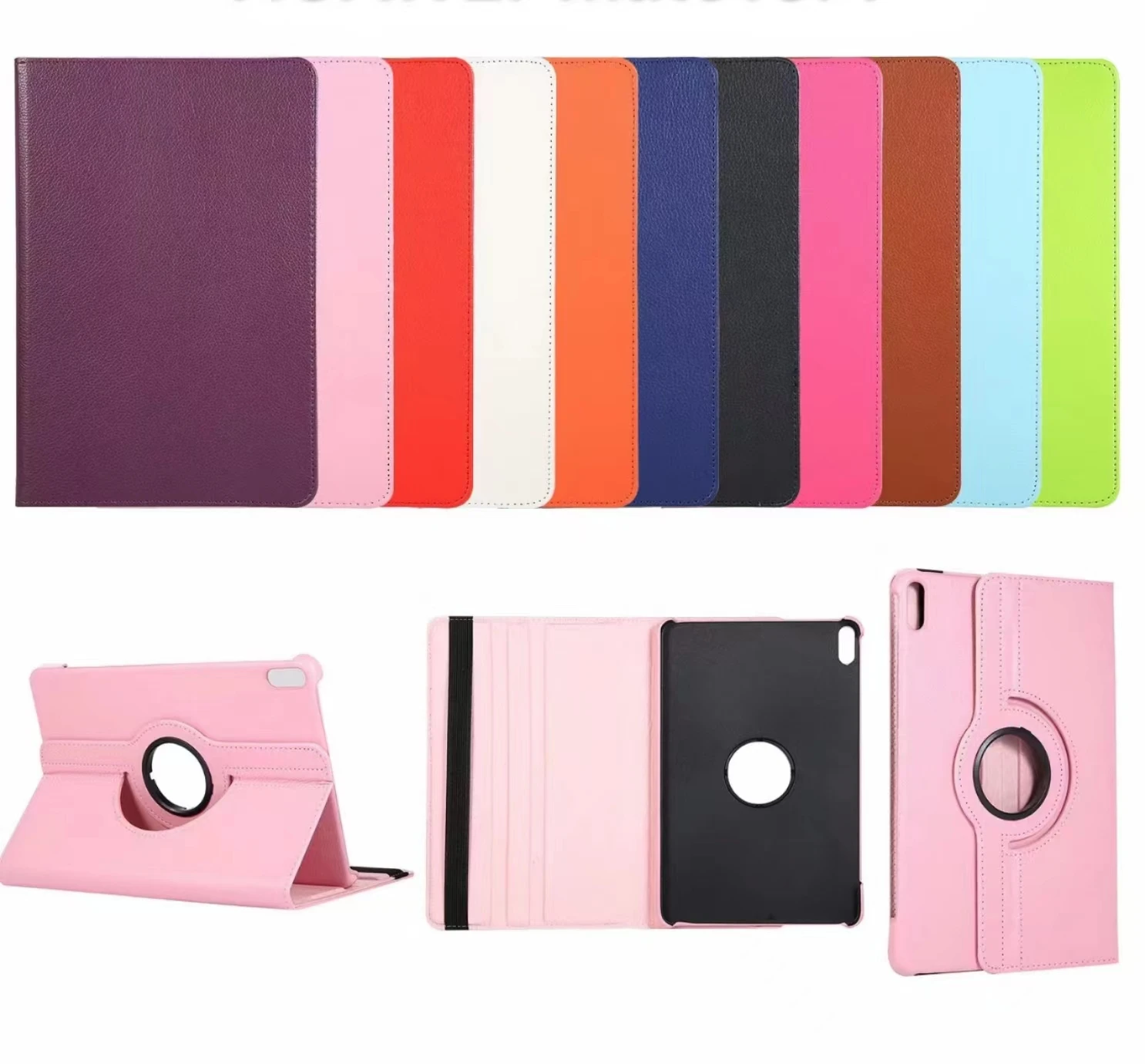 

360 Rotate Case For Huawei MatePad Pro 10.4 2022 2020 PU Leather Tablet Cover Honor V6 10.4 T8 8.0 2020 C3 8.0 2020 Enjoy 2 10.1