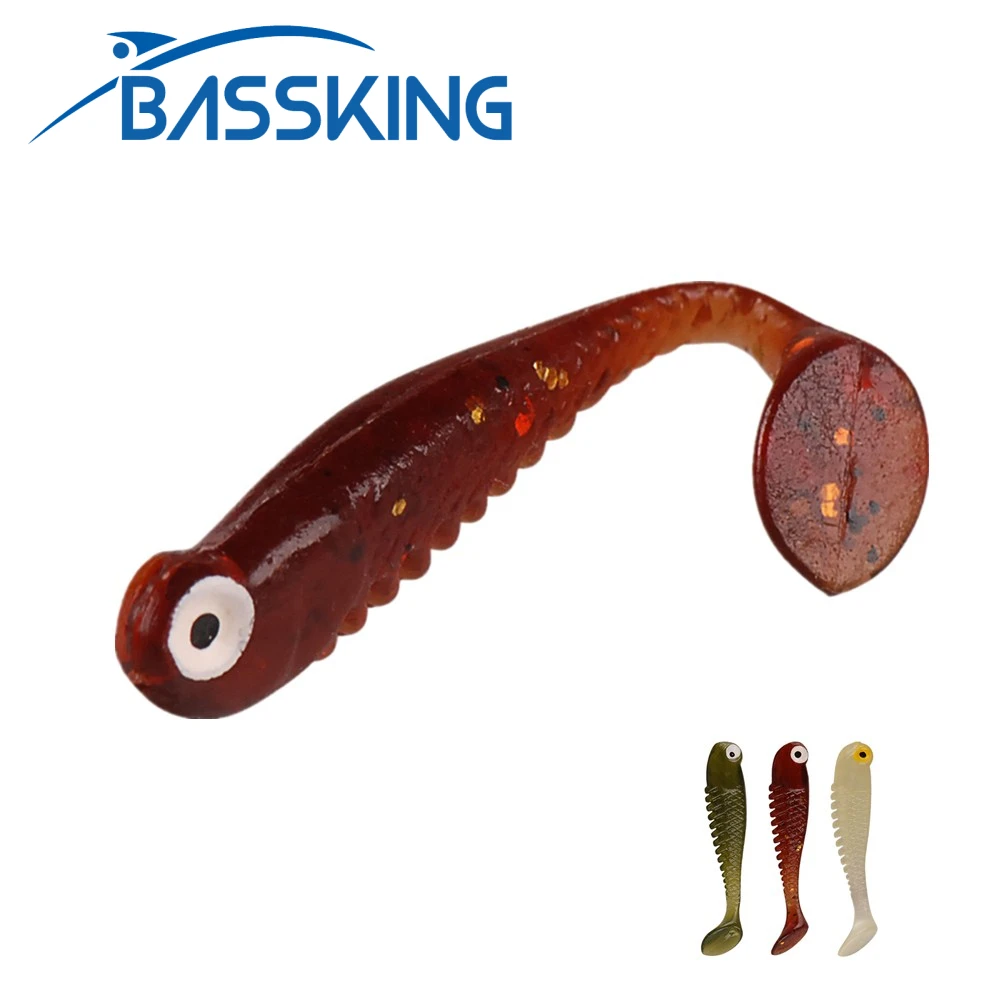 BASSKING мягкие приманки 5 см 1 3 г силиконовая приманка искусственная мягкая