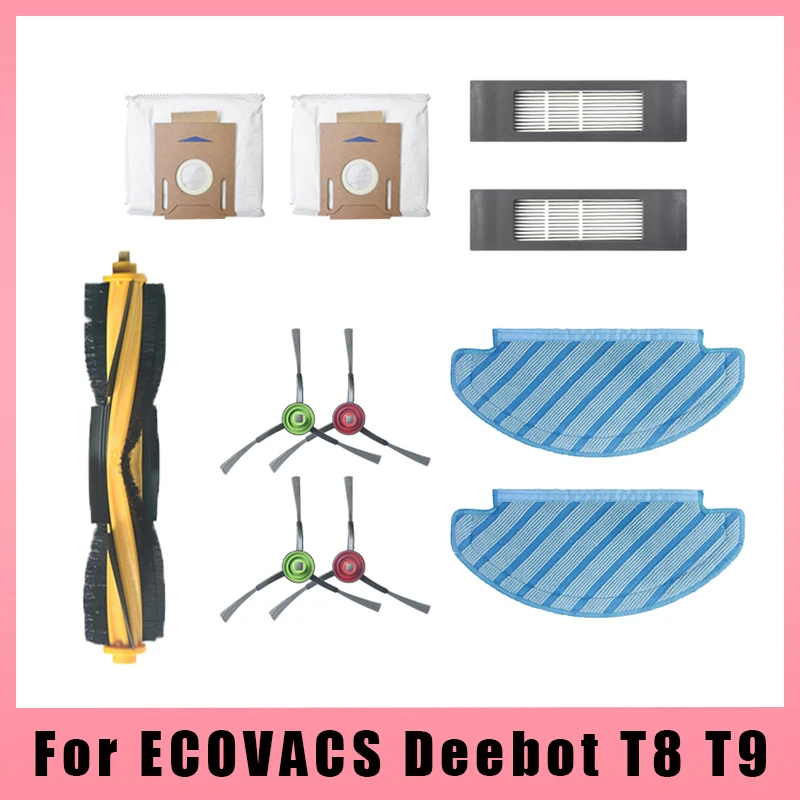 

For ECOVACS Deebot T9 AIVI T8 AIVI N8 Pro Series Robot Vacuum Cleaner Side Brush Main Brush Dust Box Filter Accessories Parts