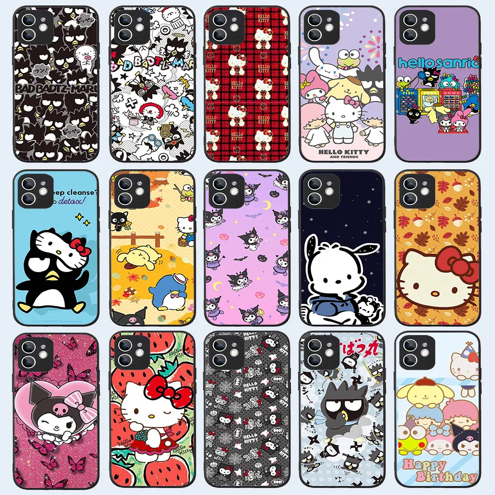 

YS-6 BadBADTZ-MARU Kitty Silicone Case For Xiaomi Redmi Note 6 9 9A 9T 9S 7 7A S2 9C 10A 11Power Prime Pro Max