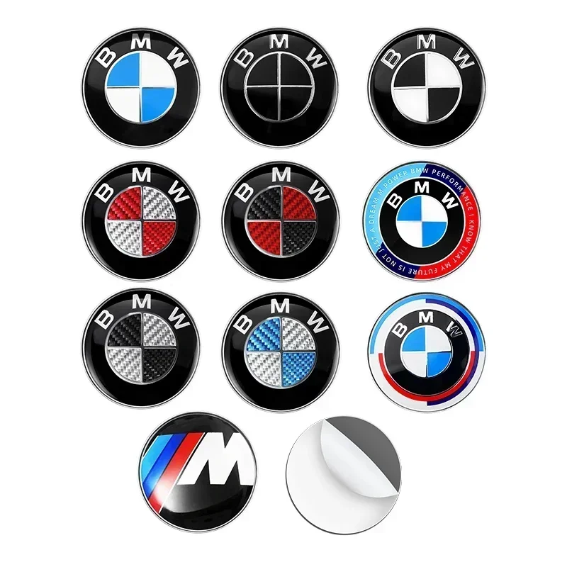 45mm 50th Anniversary Edition Car Steering Wheel Badge Emblem Sticker for BMW E36 E39 E87 E60 E46 E53 E90 F10 F20 F25 F30 X3 X5