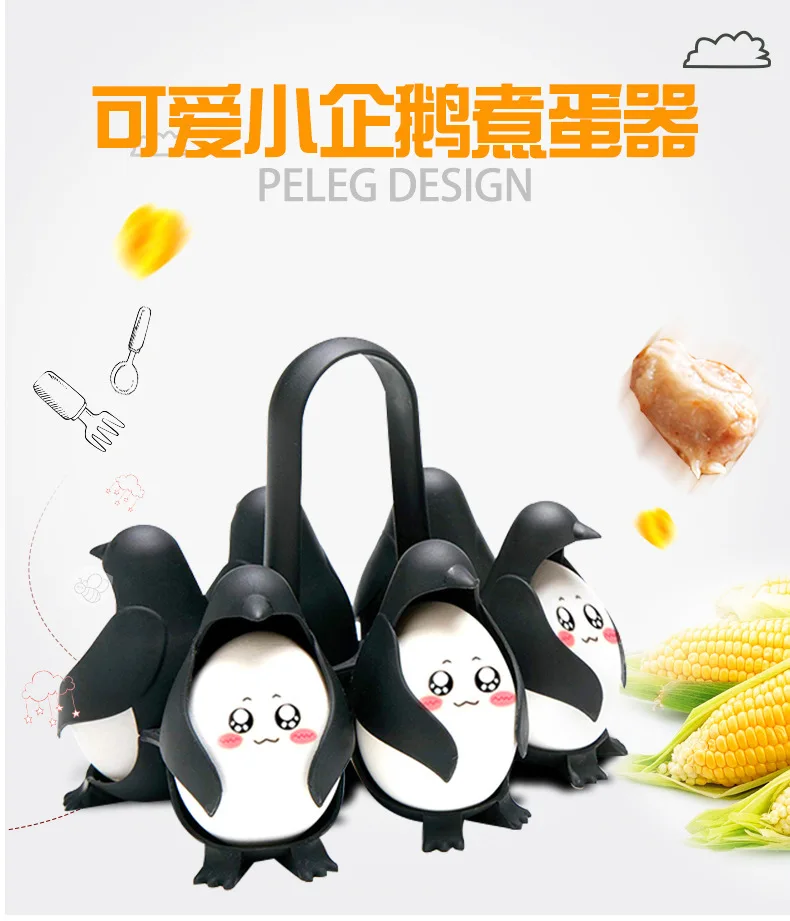 

Кухонные принадлежности, отпариватель для яиц в виде пингвина, домашние гаджеты, кухонная утварь, яйца, рождественские Органайзеры для хран...
