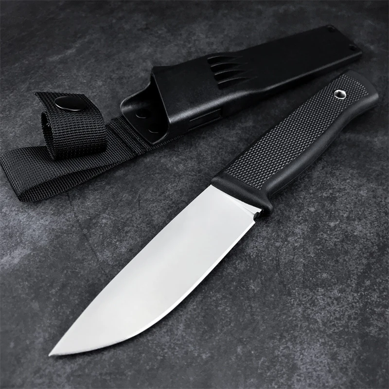 

F1 Hunting Fixed Blade Knife ABS Handle and Sheath Drop-Point Plain Blade Edc Outdoor Self Defense Camping Fishing Pocket Knife