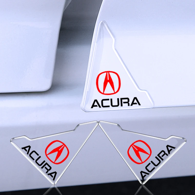 Прозрачная накладка на углы двери автомобиля, защитная наклейка против столкновений для Acura Integra TL TLX ILX RL NSX ZDX MDX RDX TSX RSX RLX