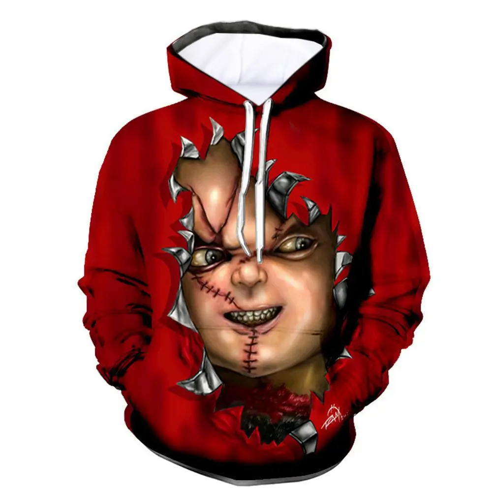 

Child's Play Chucky 3D Print Hoodies Men Women Horror Fashion Sweatshirts Oversize Hoodie Kids Pullovers Tracksuit Clothing