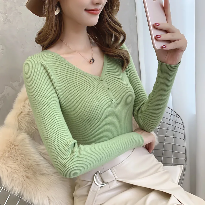 

Women Clothes Fashion Autumn Solid Casual Long Sleeve Tops Korean Simple Basic Jumper Solid Color Top Casual Y2k Clothes