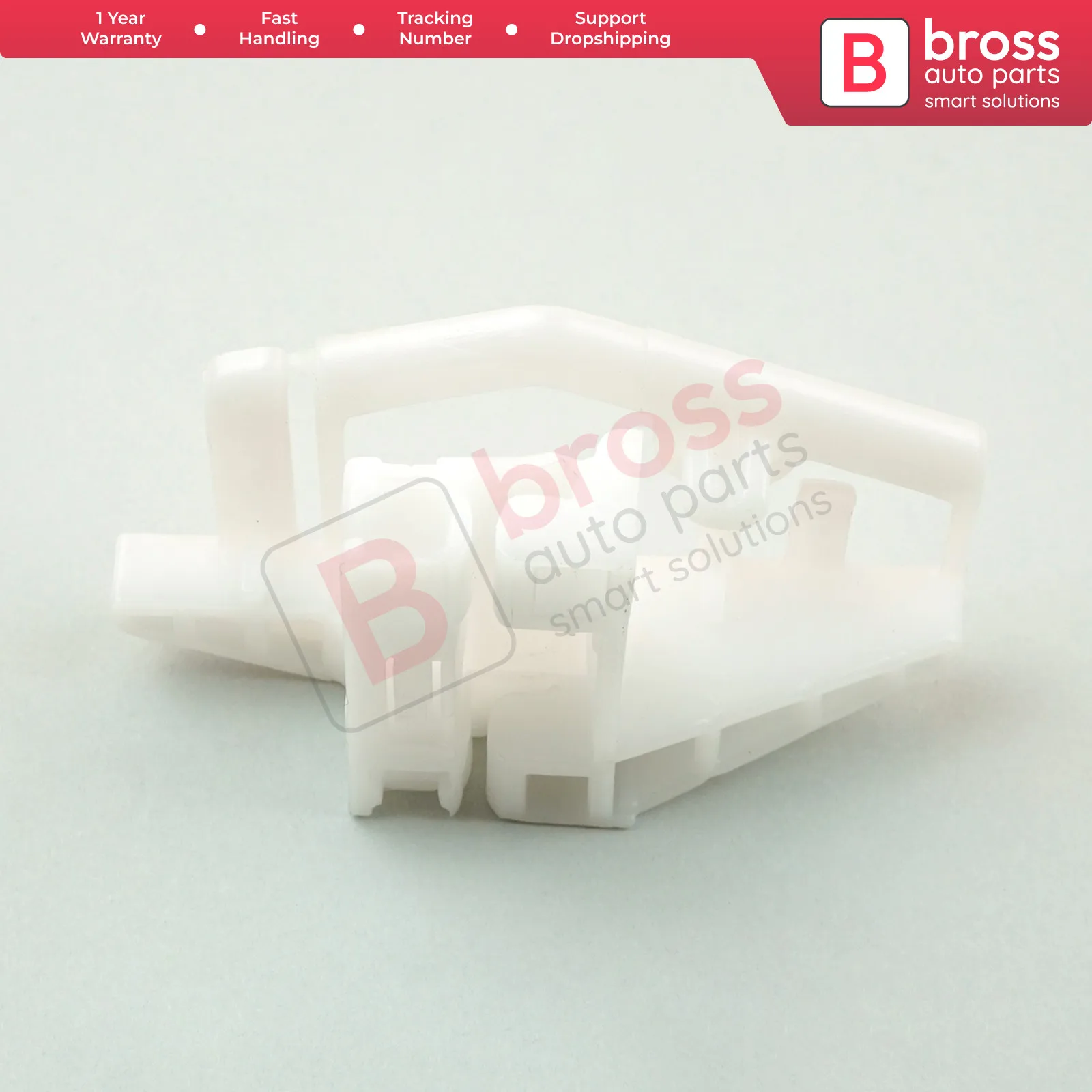 

Bross Auto Parts BWR61 Electrical Power Window Regulator Clip Front Left for Renault Megane 2 Peugeot 206 Citroen Xsara Picasso