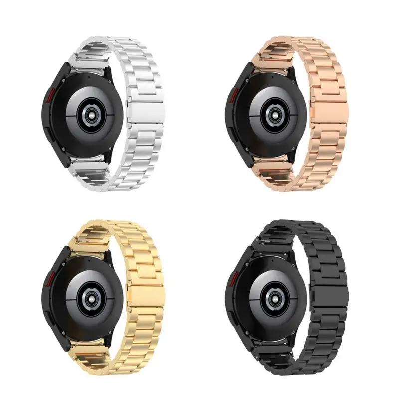 

Умный Браслет, ремешок для часов из нержавеющей стали, спортивный ремешок для часов с тремя бусинами, металлический ремешок для часов для ...