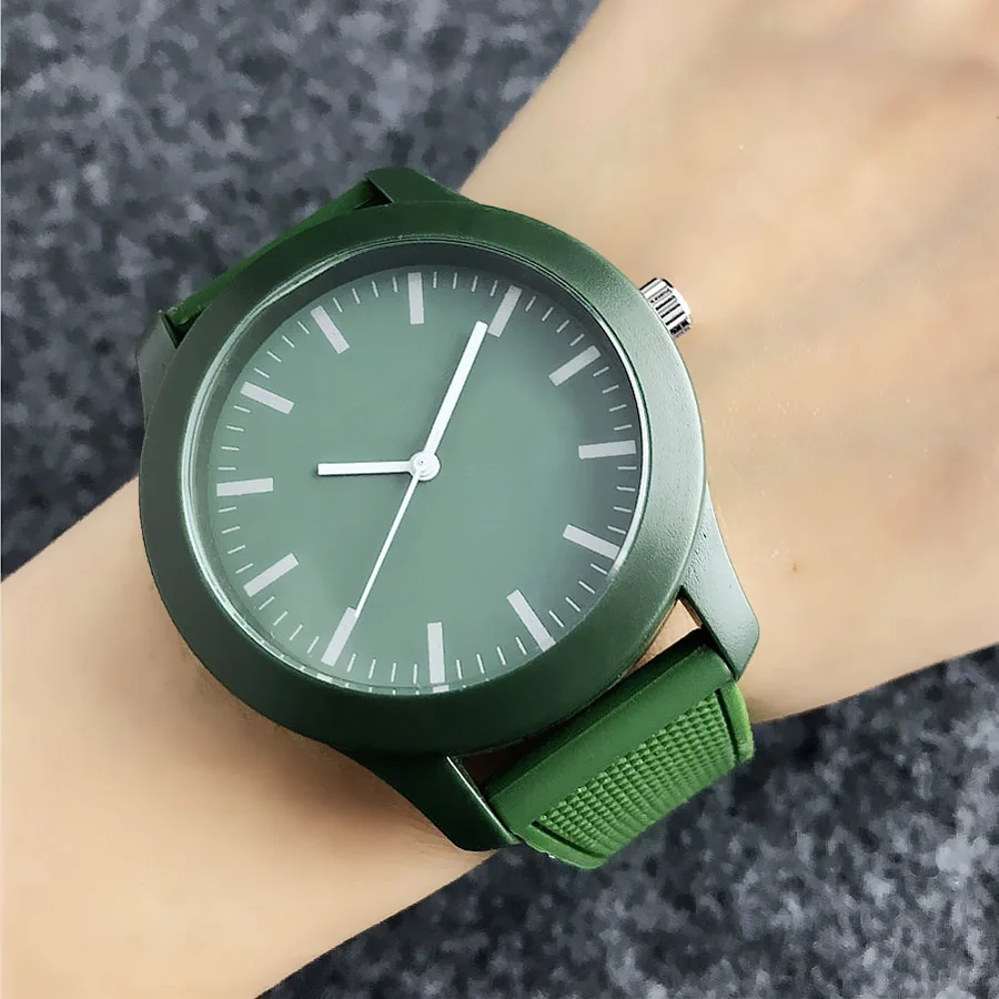 Brand Wrist Watches Fashion Men Women Ladies Girl Couples Crocodile Style Quartz Casual Silicone Band Clock LA06