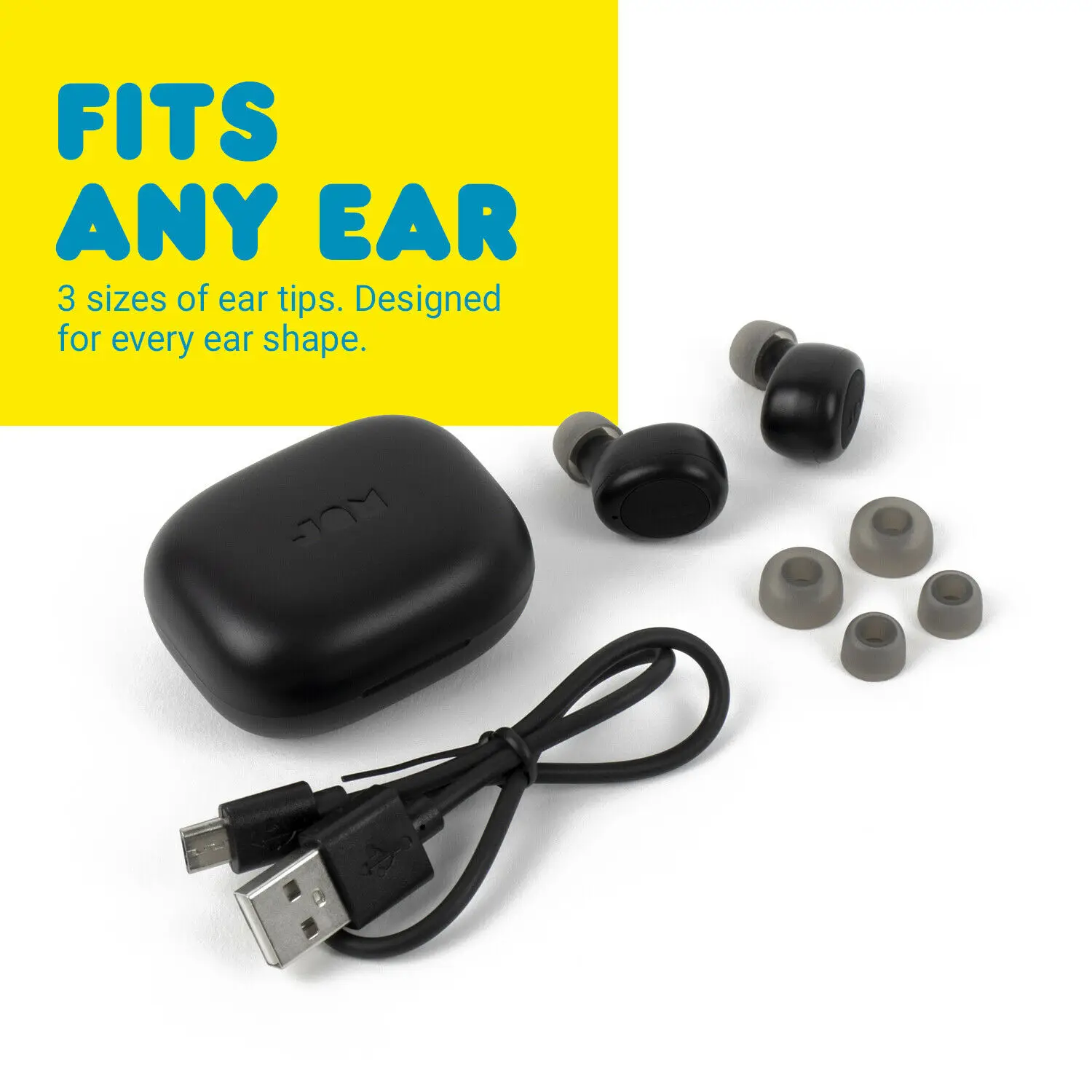 Jam Live Loud TWS Earbuds Wireless, Up to 12hrs Playtime, Sweat Resistant enlarge