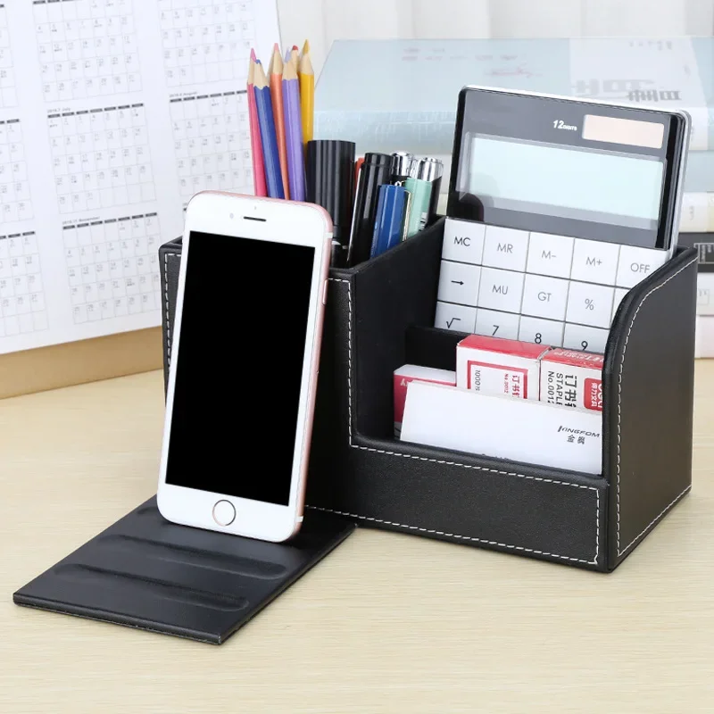 

Коллекционный Настольный органайзер из кожи 2023, с 3 отделениями