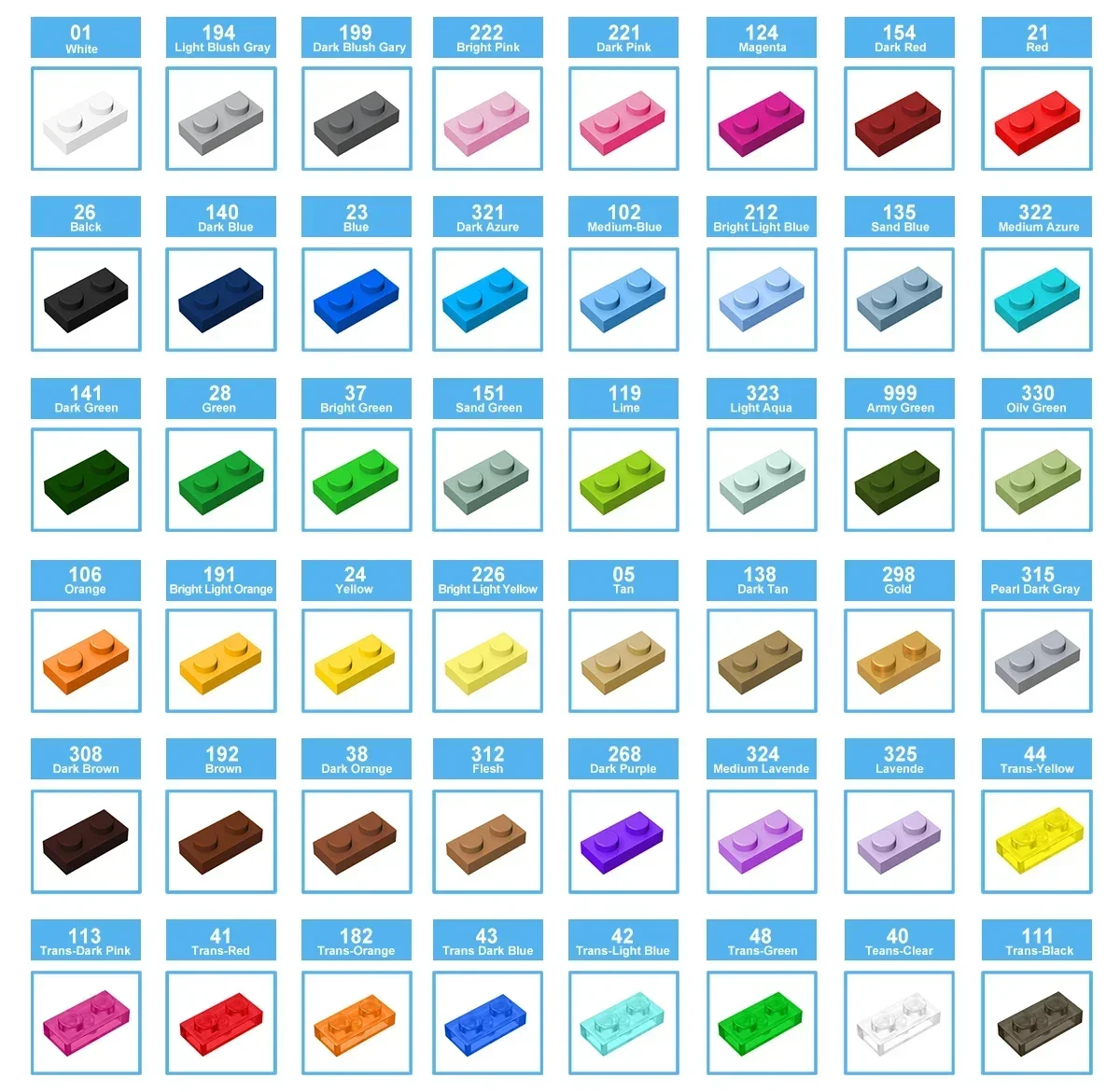 20 шт. Детский конструктор MOC 2445 2x12