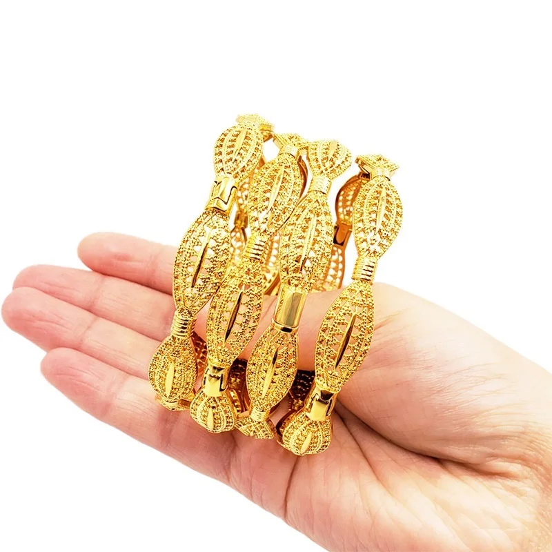 

New RoseL Gold Bracelet Arabia Bridal Gold Luxury Jewelry Saudi Arabia Bridal Dubai 24K Gold High Quality السوار