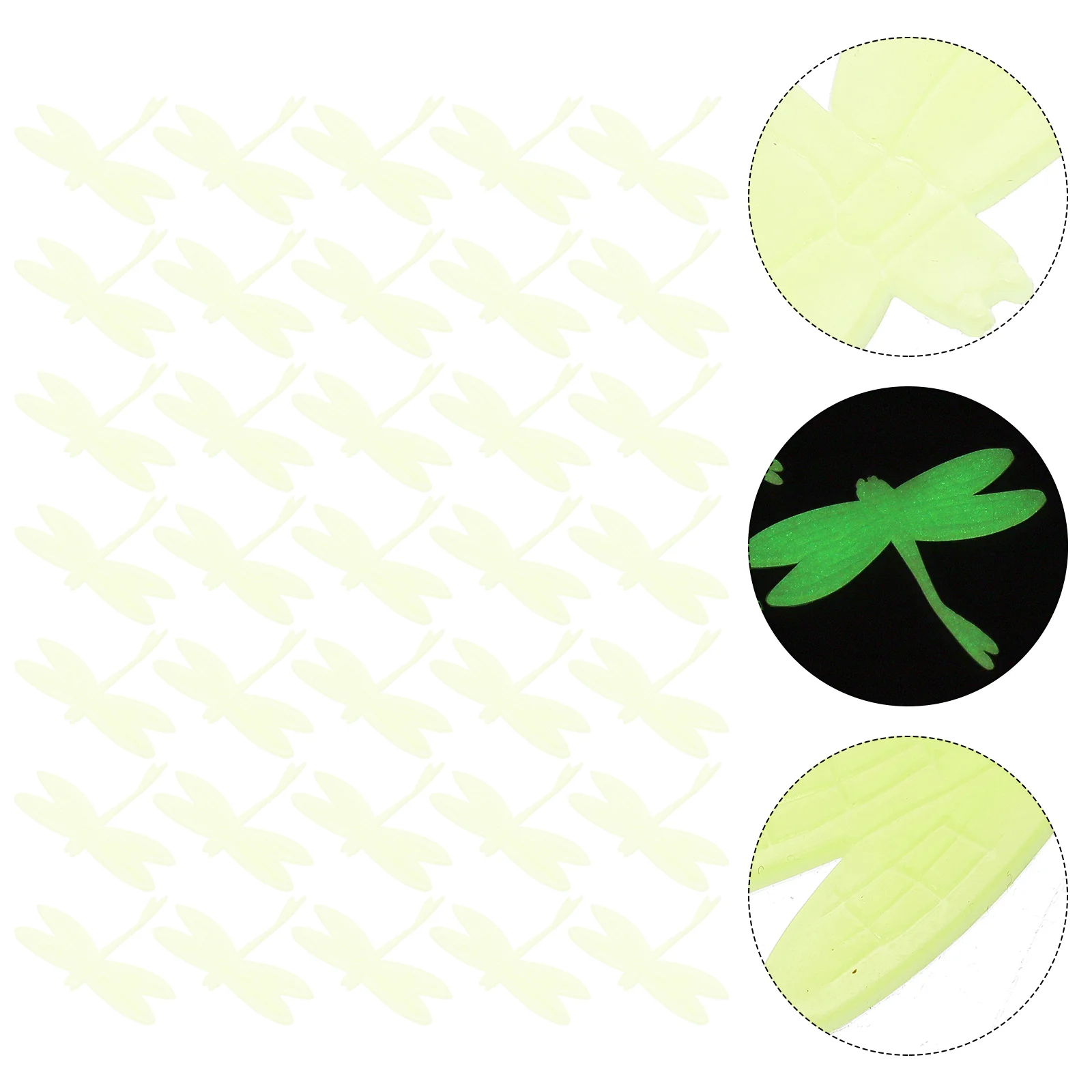 

Wall Dragonfly Stickers Decal Sticker Luminous Decor Background Room Fluorescent Glowing Glow Kids Clings Window Dark Decals