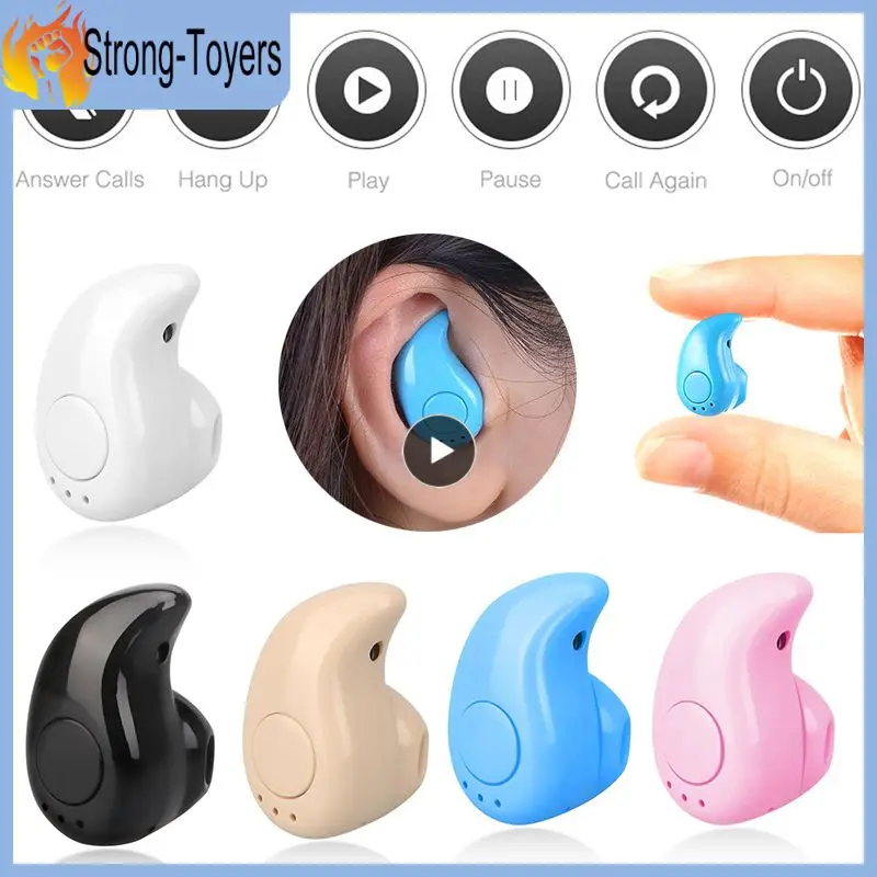 

With Mic Earphones Hands Free Headset Noise Cancelling Gaming Earbuds Tws For Oneplus Training Wireless Headphones Single Head