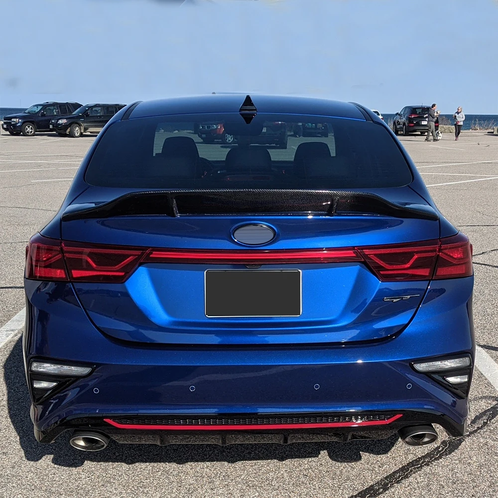 Задняя Крышка багажника из углеродного волокна автомобильный спойлер крылья для