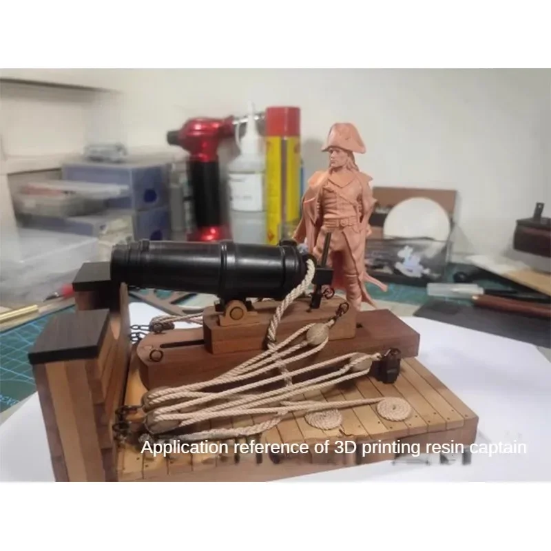 Смола Темно-Синий Капитан Модель 3D печать 1/96 1/48 1/16 фотография украшение