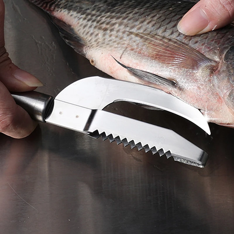 

Рыбочистка из нержавеющей стали, терка для соскабливания, щетка для кожи рыбы, скребок для быстрого удаления, плотничный пинцет для костей, ...