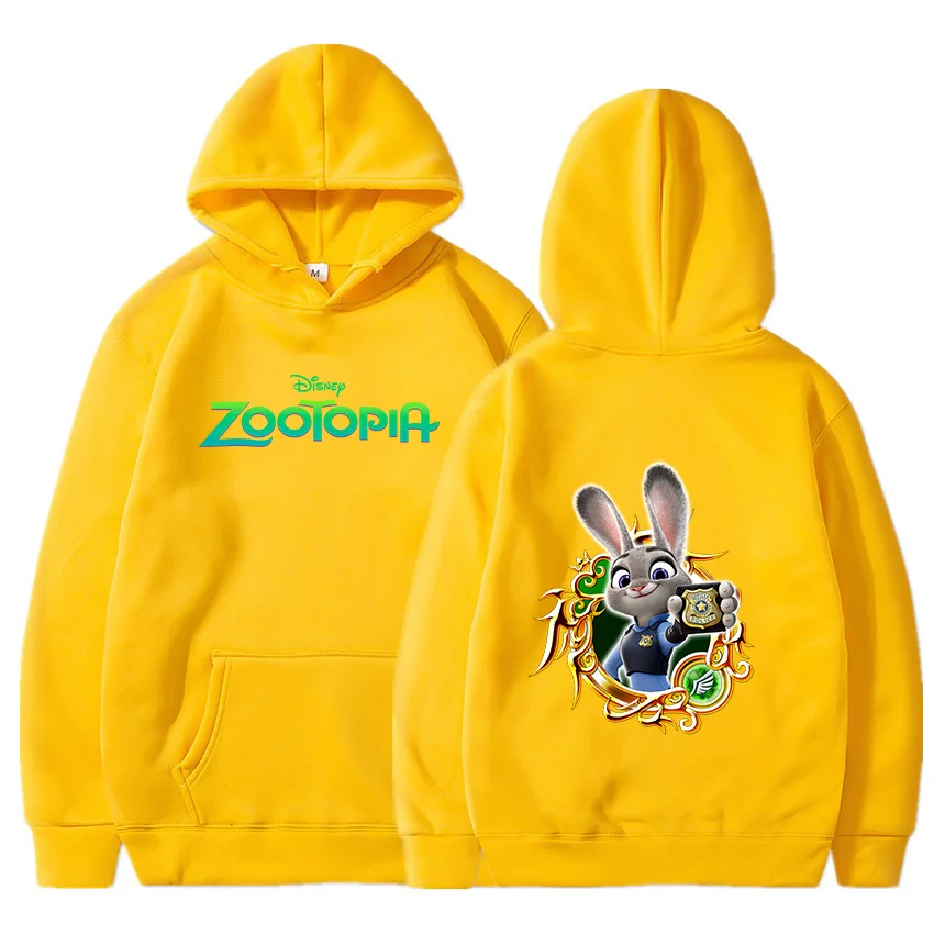 

Disney Zootopia Judy Nick Thin Hoodie Sweatshirts Men Women Autumn Casual Pullover Boys Girls Harajuku Streetwear Hoodies