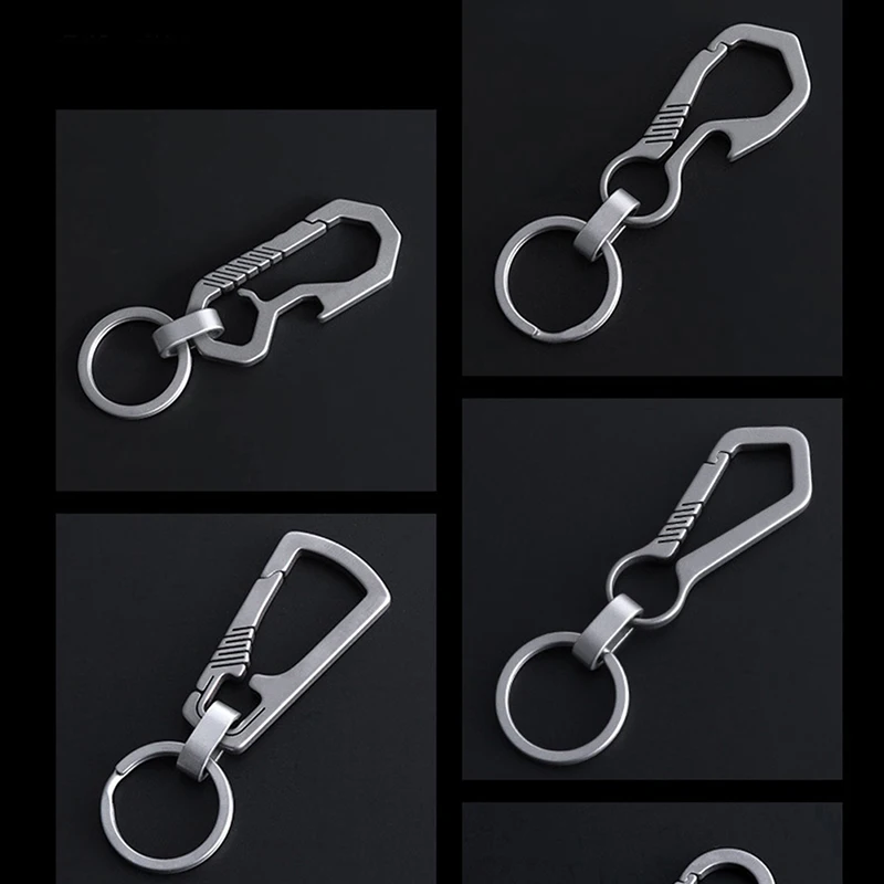 

Титановый брелок для ключей, люксовый Автомобильный держатель для ключей с подвесной пряжкой, светлый держатель для ключей, открывалка для ...