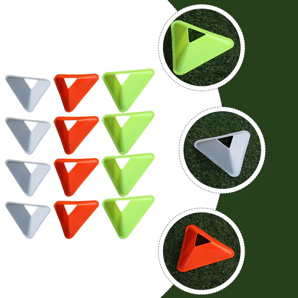 

20 Pcs Football Training Disc Triangle Disk Ladder Sports Supply Sign Soccer Obstacle