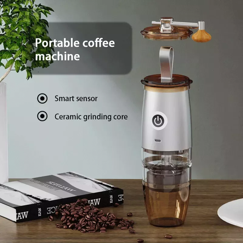 

NEW2023 in Charging 150ML Portable Coffee Grinder Mini Automatic Small Coffee Bean Crushing Equipment With Manual Grinding air f