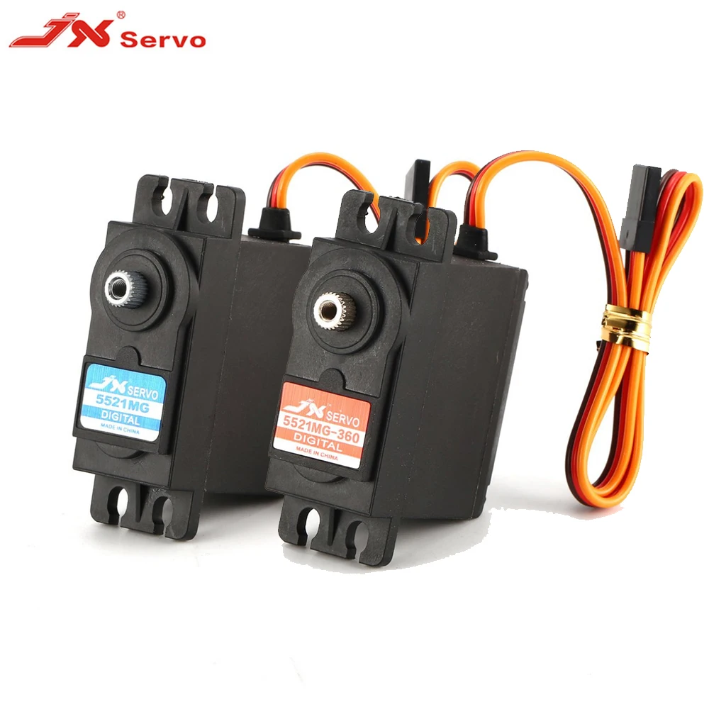 JX PDI-5521MG 20 кг 360 градусов пластиковая рулевая металлическая Шестерня цифровой сердечник сервопривод с высоким крутящим моментом для 1/10 1/8 радиоуправляемого автомобиля лодки модели DIY