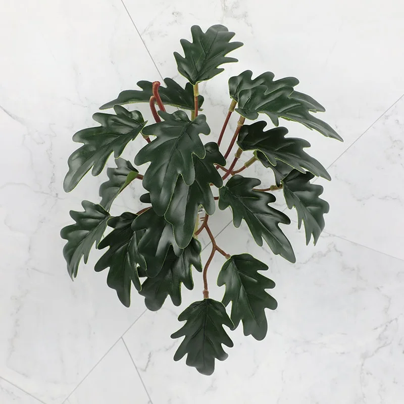 

Plant wall scenery simulation flower leaf green plant fake flower PU leaf simulation green plant leaf