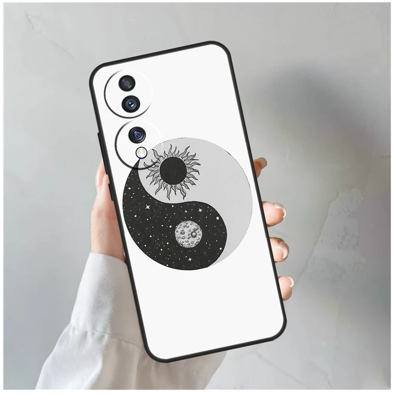 Чехол с восьмикратным изображением диаграмм Инь-Ян для Honor Magic 7 Lite, 6, 5, 8 Pro, Honor X9d, X9b, X9c, X9a, X8c, X8b, 200, 400, 50, 70, Win, RT (art.: 3920db48dc631) - 3920db48dc631