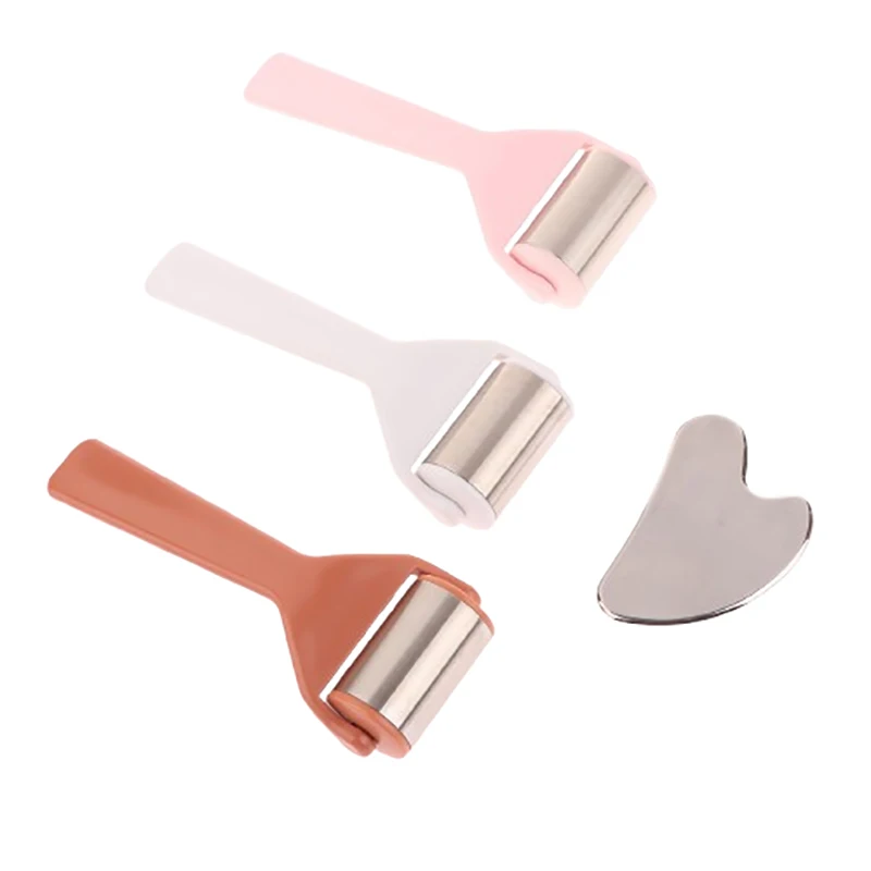 2 шт. ролик для льда лица из нержавеющей стали металлический набор инструментов